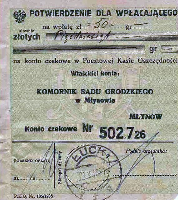 KKE 5953-14.jpg - Dok. Teczka Wierzytelności (spraw spornych) pomiędzy Leopoldem Kleofasem Paszkowskim a hrabią Augustem Ledóchowskim z Ostrożca, Równe, 26 XI 1935/29 VIII 1939 r.